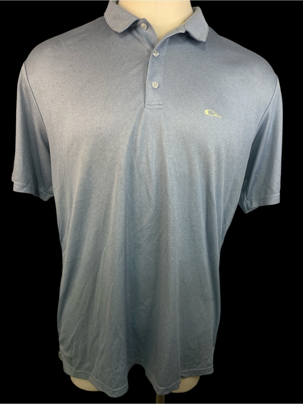 Drake Clothing Co Short Sleeve Polo Shirt - Light Blue Men’s 2XL